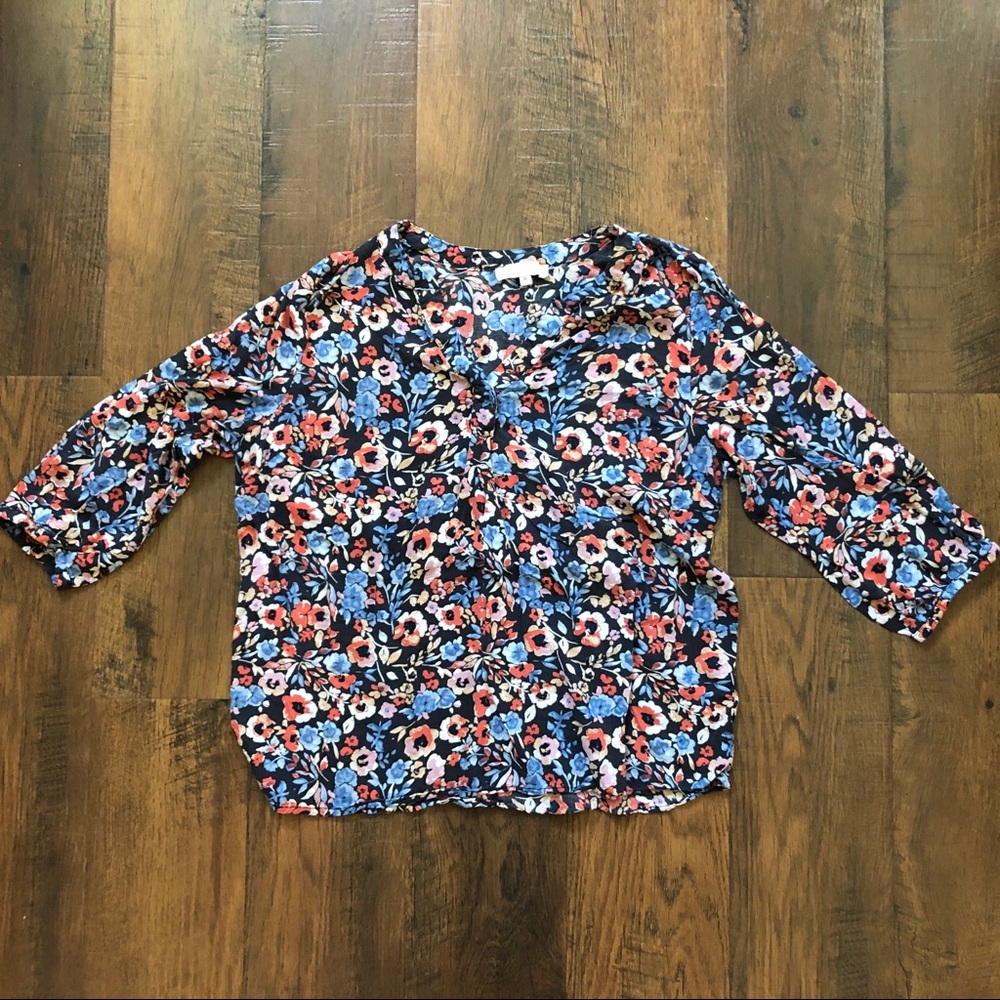 ROSE & THYME floral print top, size XL - Picture 2 of 7